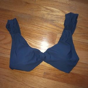 Aerie Twist Gray Bikini Top